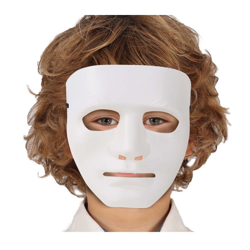 Maska bílá na domalování dětská velikost